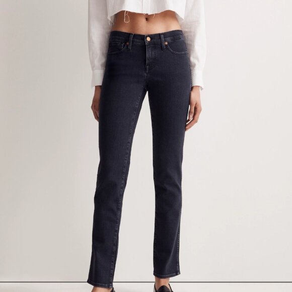 Madewell - Low-rise Stovepipe Jeans, Black, size 27 - Picture 1 of 4